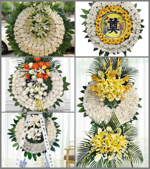 安徽六安市霍邱县新店镇牛王村花圈速递